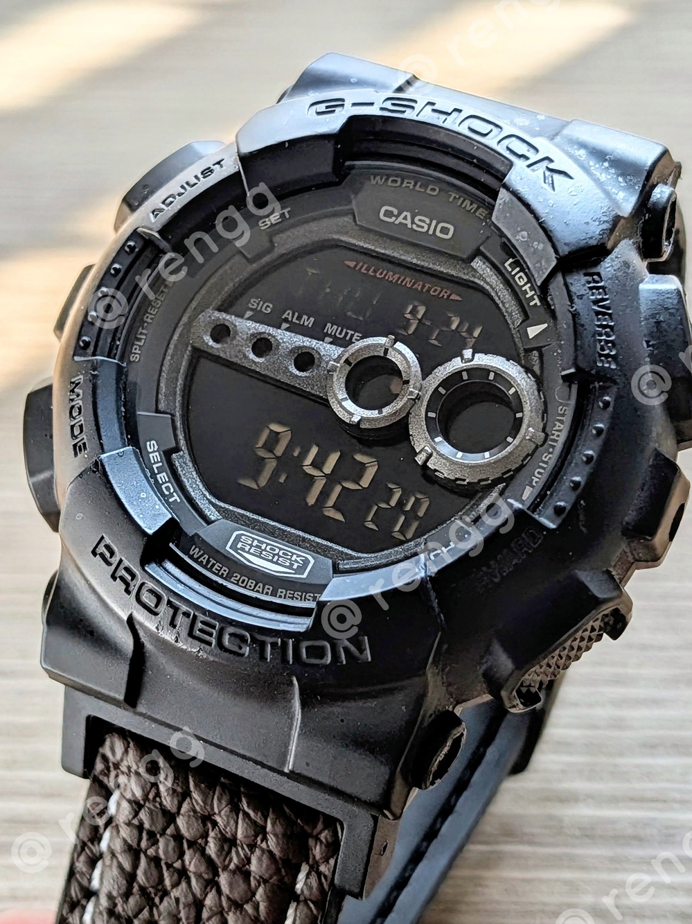 Casio G-Shock Digital Sport Watch - Black 200M